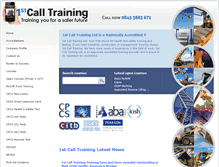 Tablet Screenshot of 1stcalltraining.co.uk